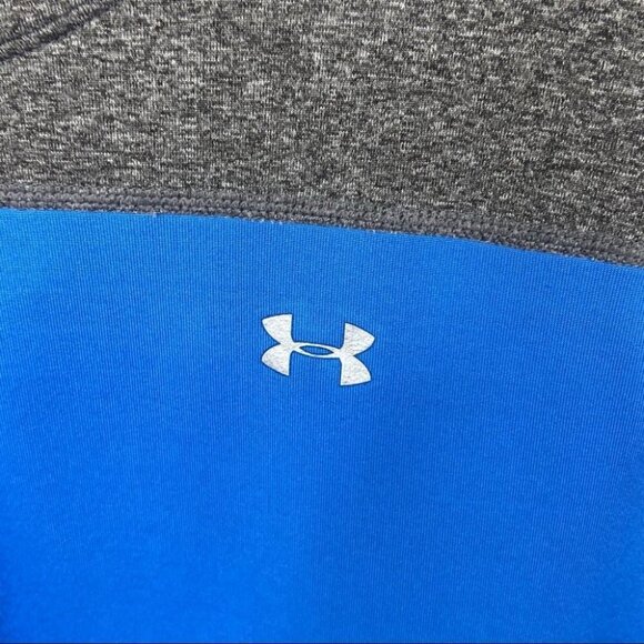 Under Armour Colorblock Hoodie Sweatshirt Size Medium Sweat Wicking Thumbholes M - Picture 4 of 9